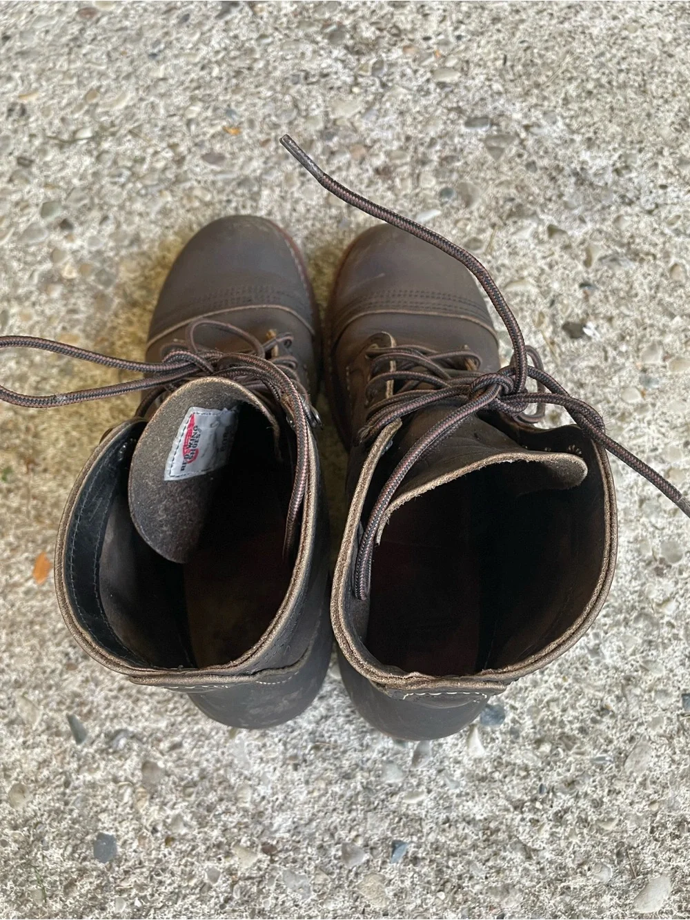 Red Wing Iron Ranger 8086 Charcoal Rough and Tough US 7.5 D No Steel Toe